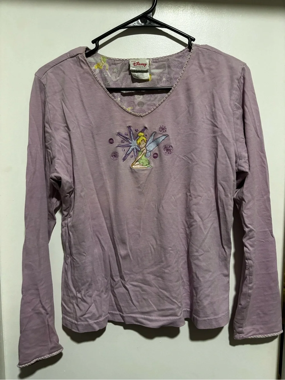 Disney Lavender Tinker Bell Embroidered Tank Top - Picture 3 of 8